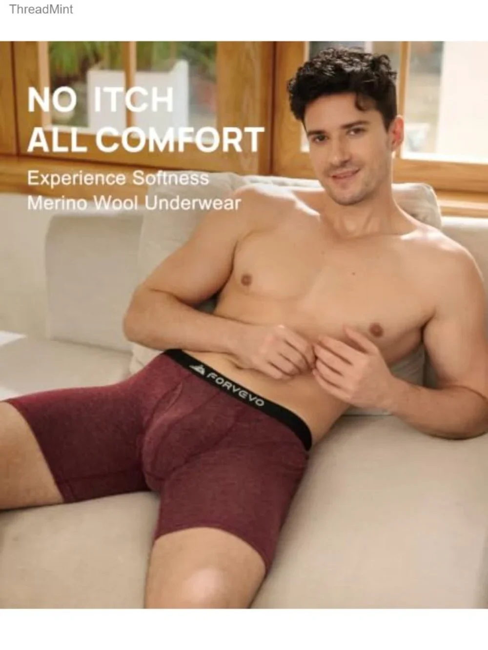 Merino Wool Boxer Briefs 6 Pack Moisture Wicking Men's Underwear